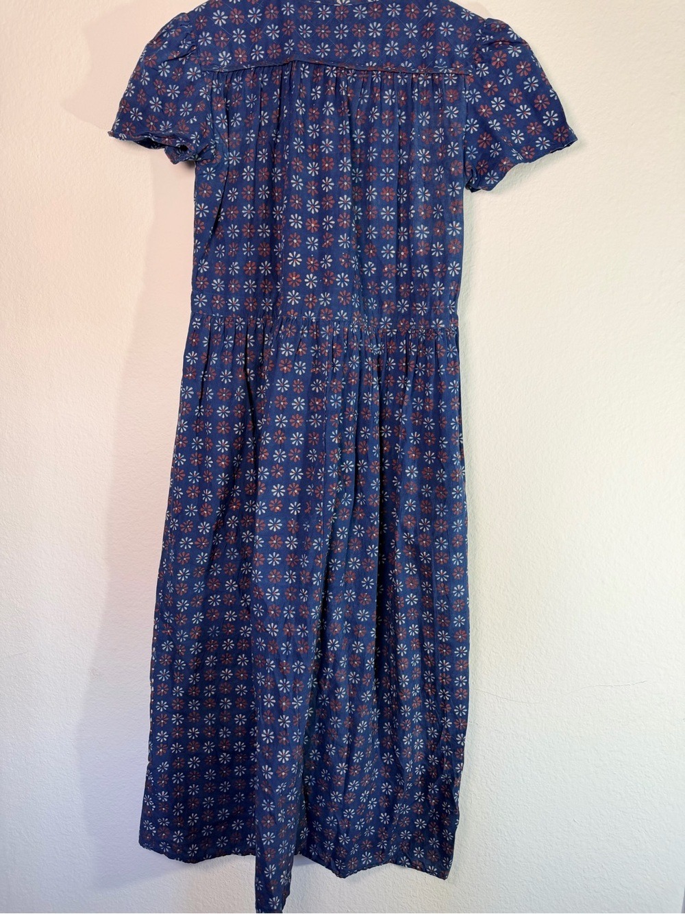 Christy Dawn Dawn Dress S Indigo Daisy Organic Cotton Prairie Midi Dress - Picture 11 of 11